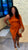 Copper Kiss Draped Midi Deess